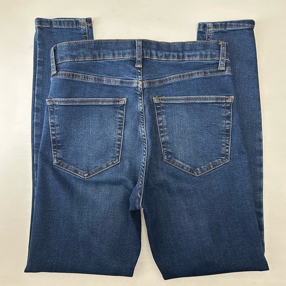 Topshop Jamie Skinny Jeans High Rise Ankle Length Mid Indigo Blue Size 26 - Picture 13 of 15